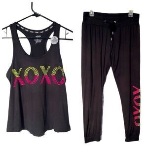XOXO SUPER SOFT RACERBACK TANK‎ TOP & PANTS SLEEPWEAR PJ SET